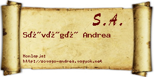 Sóvágó Andrea névjegykártya